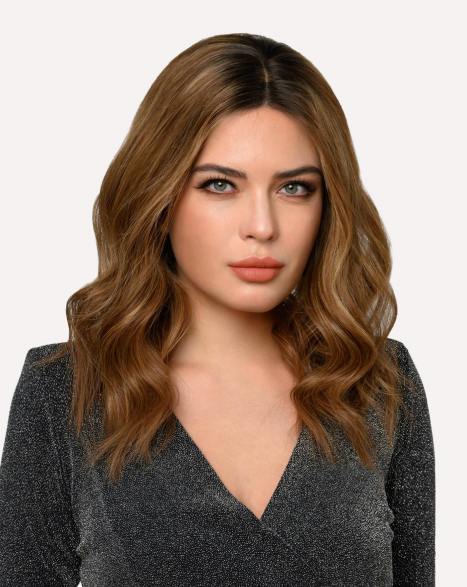 BROWN BALAYAGE REMY HUMAN HAIR LACE FRONT WIG